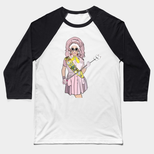 Girl Scout Trixie Mattel Baseball T-Shirt by SturgesC